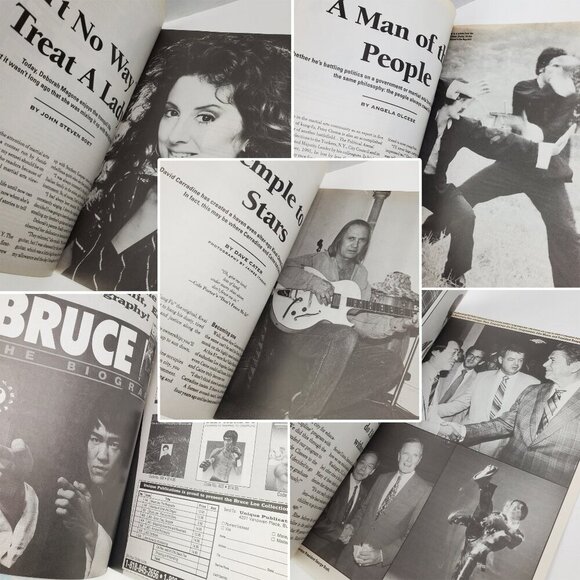 Masters Kung Fu Magazine David Carradine Martial Arts VTG Sept 1993 Unread Stock - Picture 5 of 10